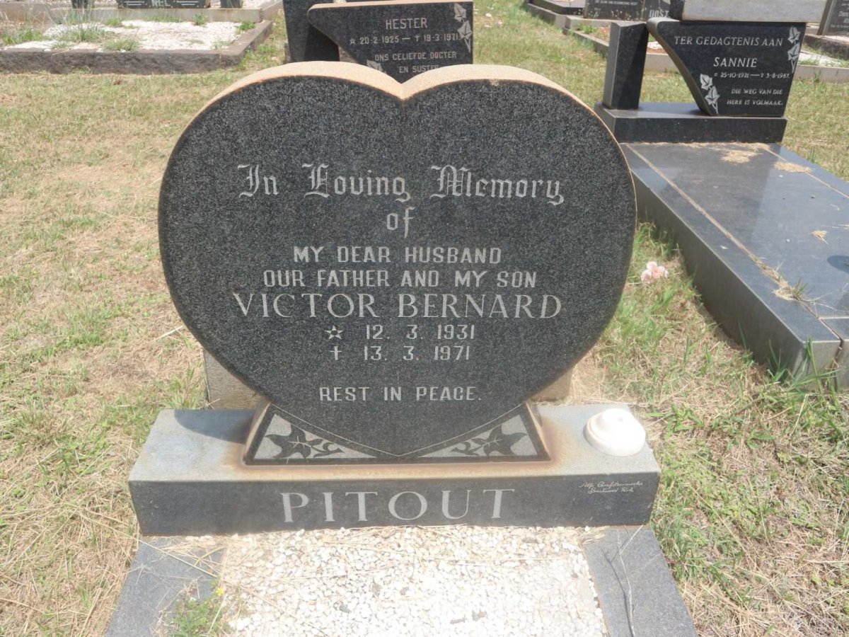 PITOUT Victor Bernard 1931-1971