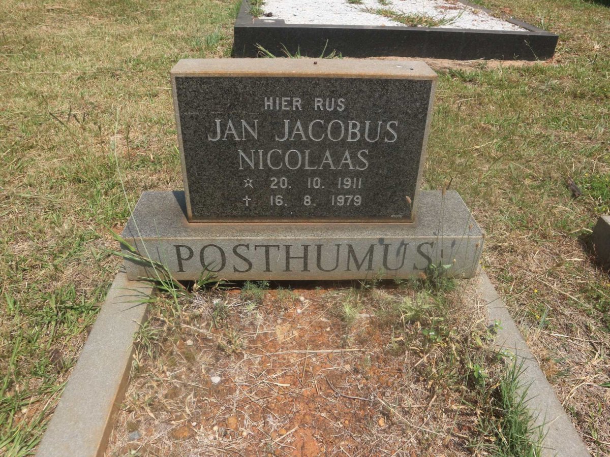 POSTHUMUS Jan Jacobus Nicolaas 1911-1979