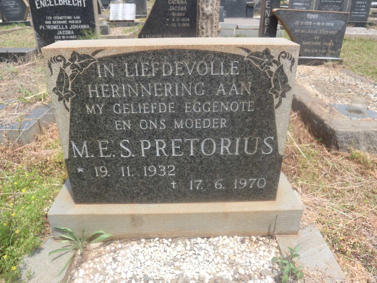 PRETORIUS M.E.S. 1932-1970