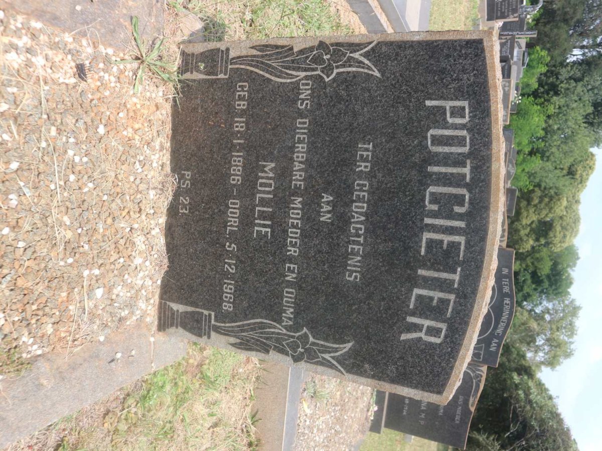 POTGIETER Mollie 1886-1968