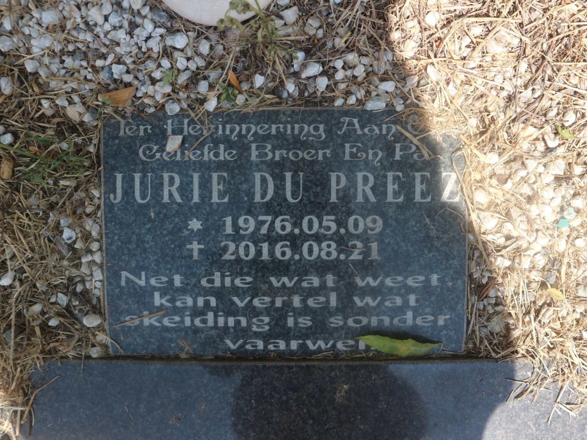 PREEZ Jurie, du 1976-2016