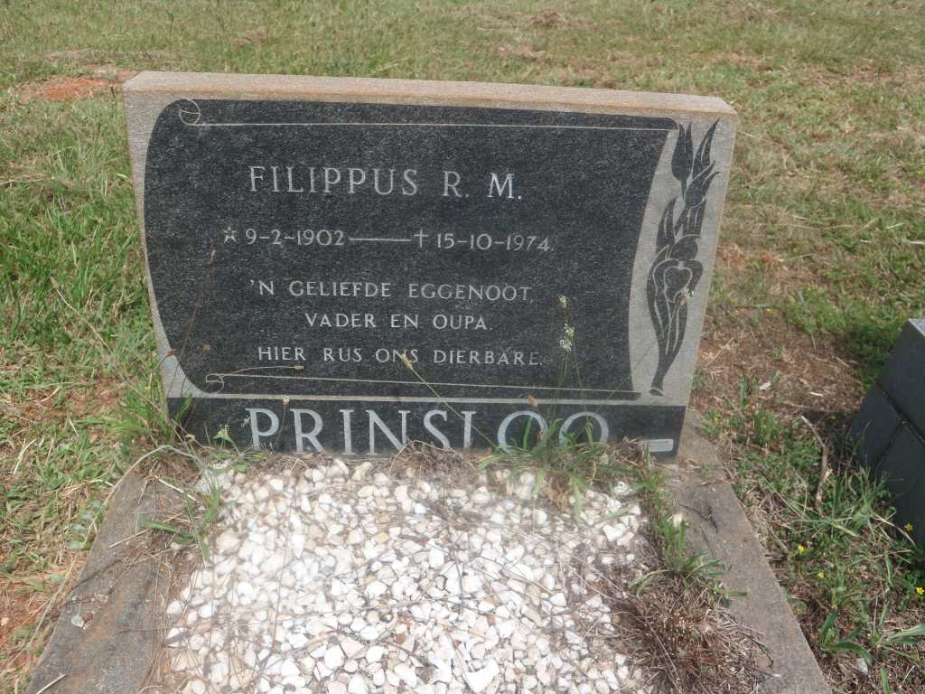 PRINSLOO Filippus R.M. 1902-1974