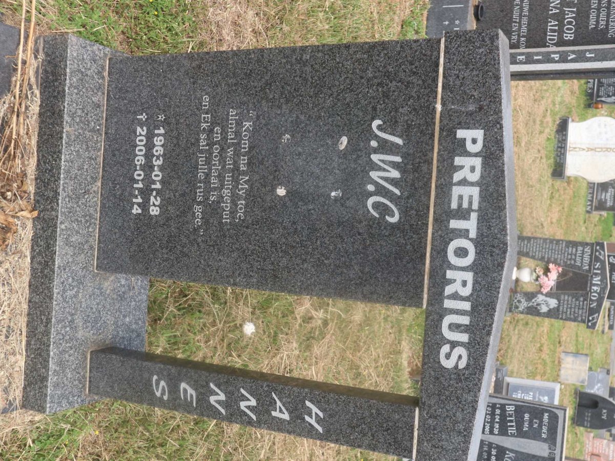 PRETORIUS J.W.C. 1963-2006