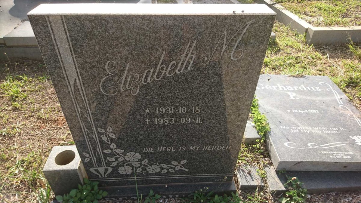 PRETORIUS Elizabeth M. 1931-1983