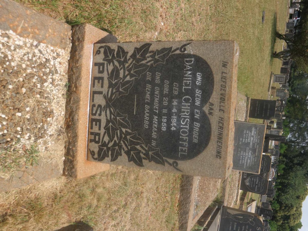 PELSER Daniel Christoffel 1944-1959