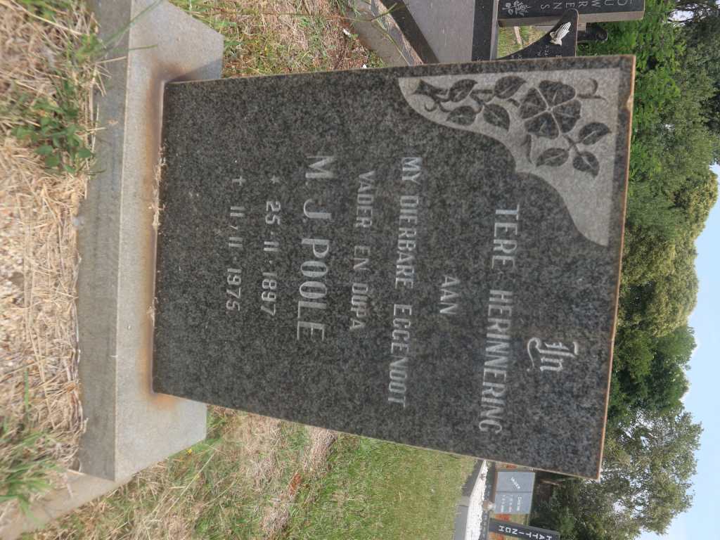 POOLE M.J. 1897-1975