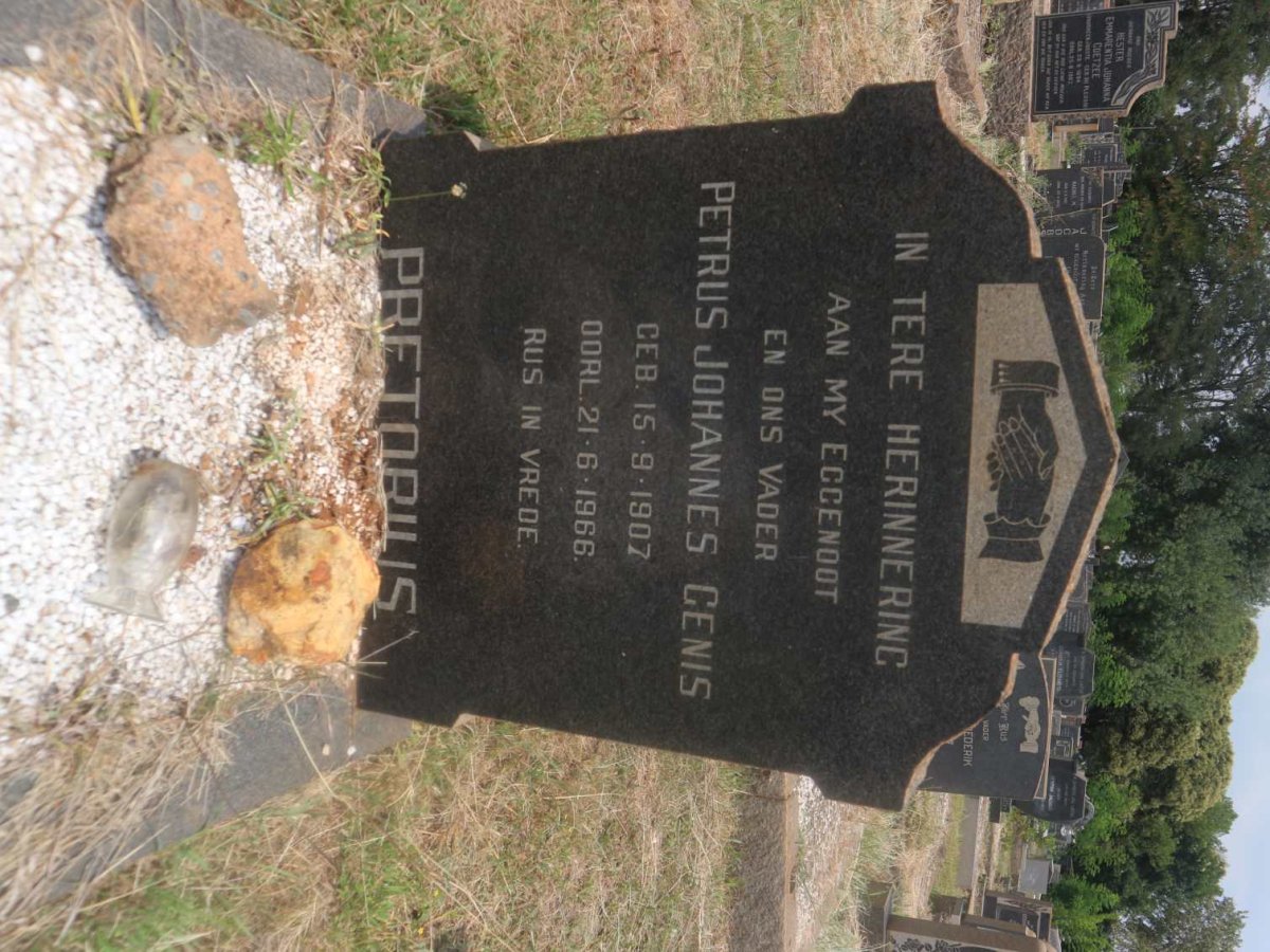 PRETORIUS Petrus Johannes Genis 1907-1966