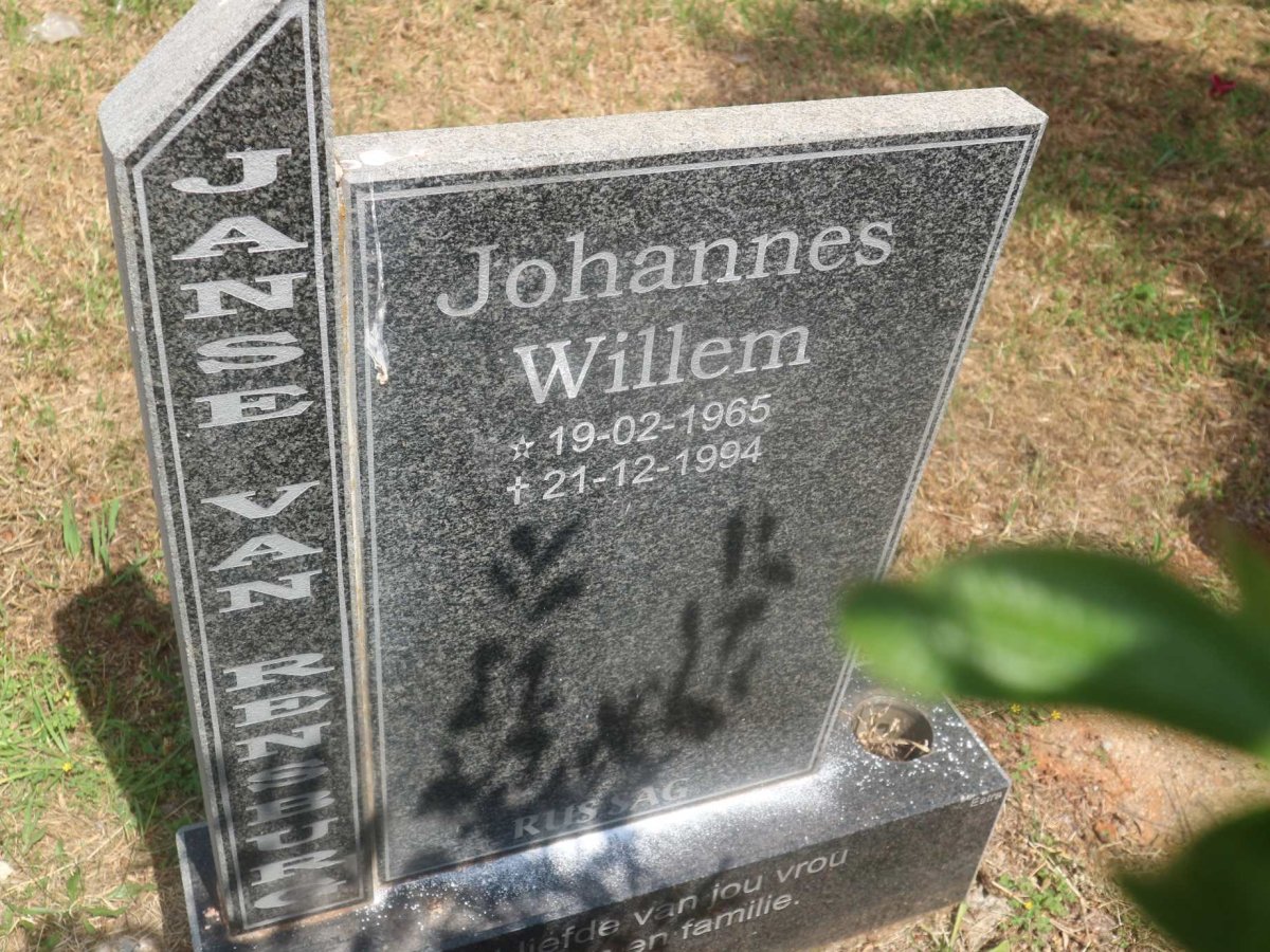 RENSBURG Johannes Willem, Janse van 1965-1994