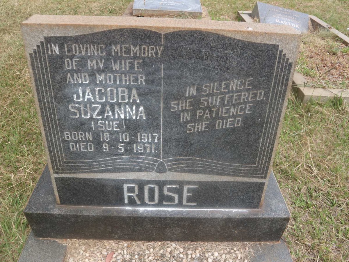 ROSE Jacoba Suzanna 1917-1971