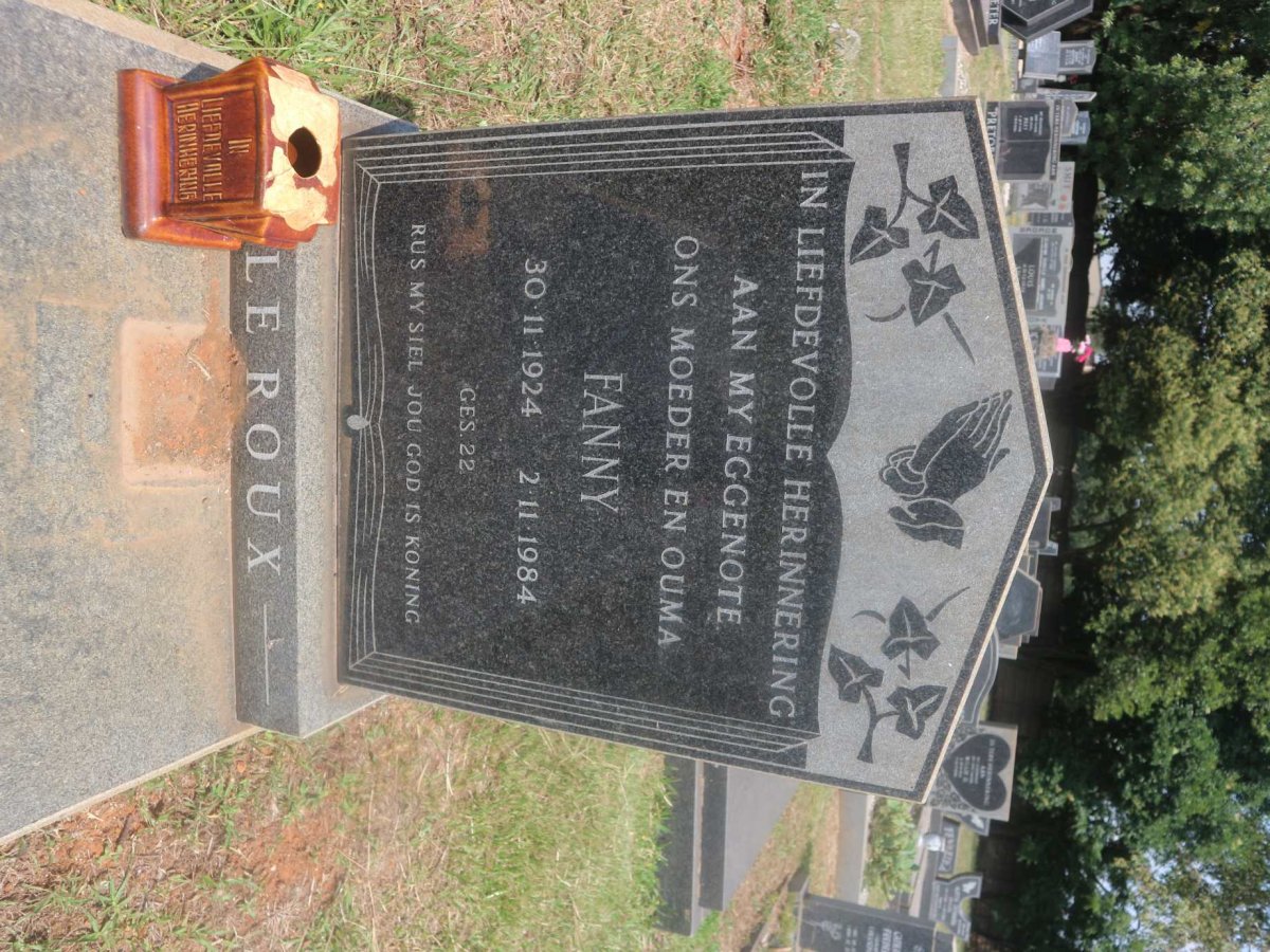 ROUX Fanny, le 1924-1984