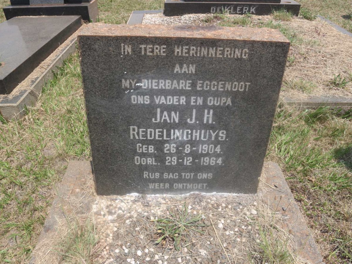 REDELINGHUYS Jan J.H. 1904-1964