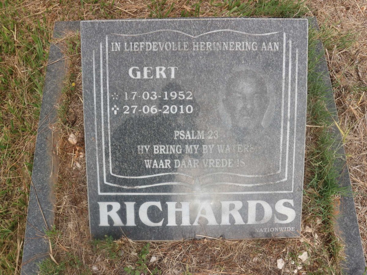 RICHARDS Gert 1952-2010