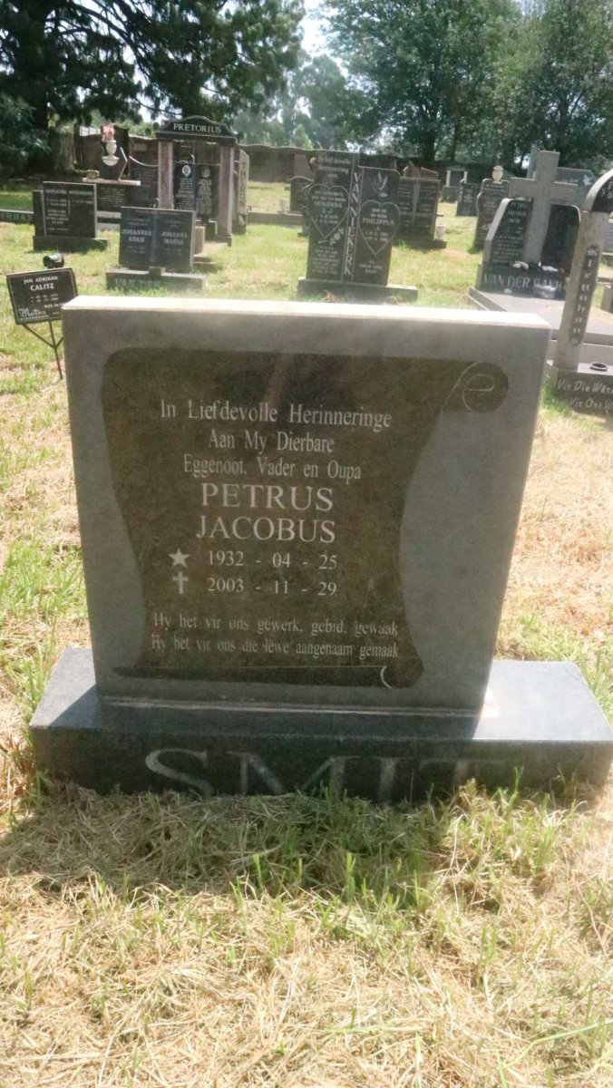 SMIT Petrus Jacobus 1932-2003