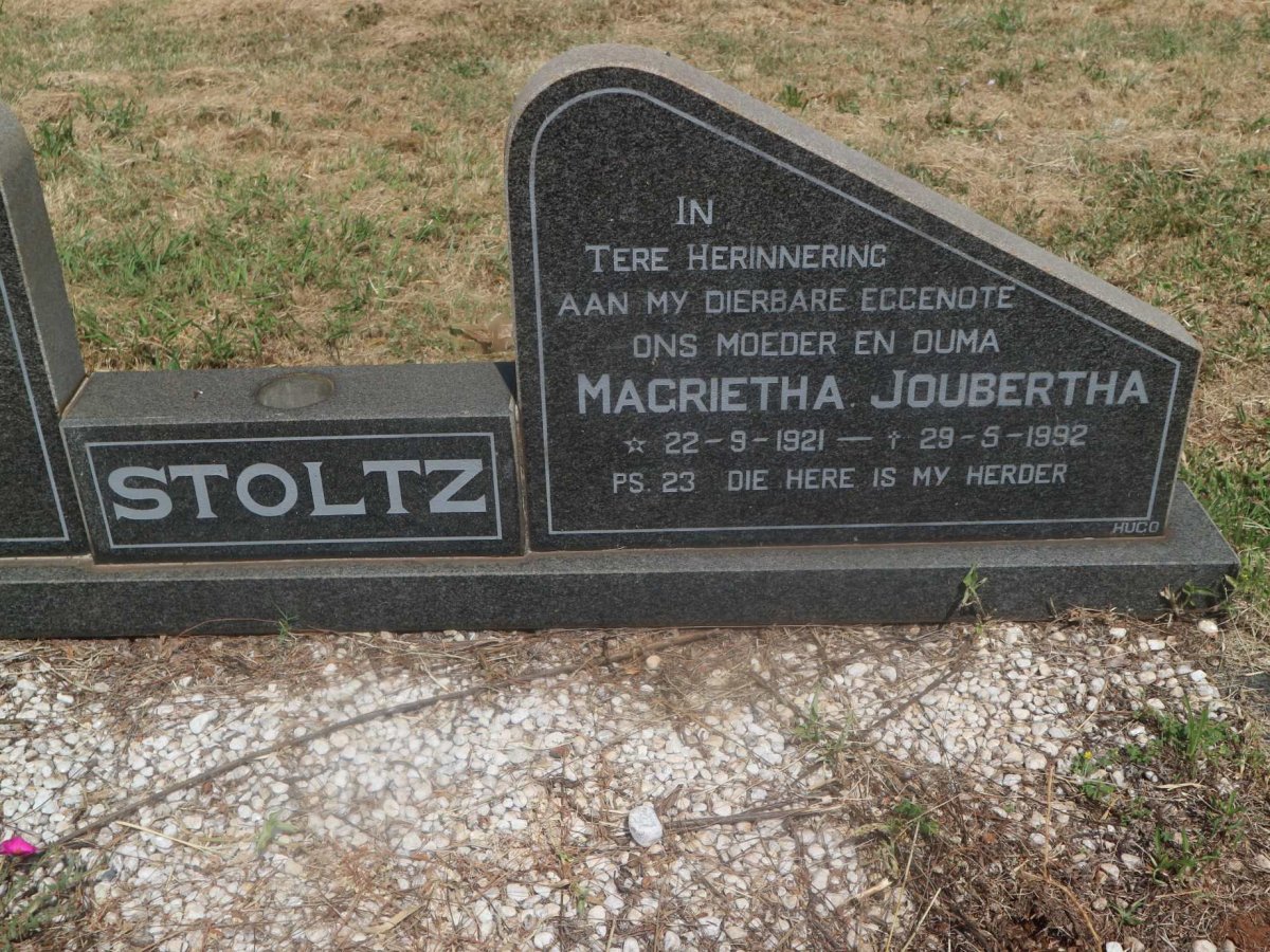 STOLZ Magrietha Joubertha 1921-1992