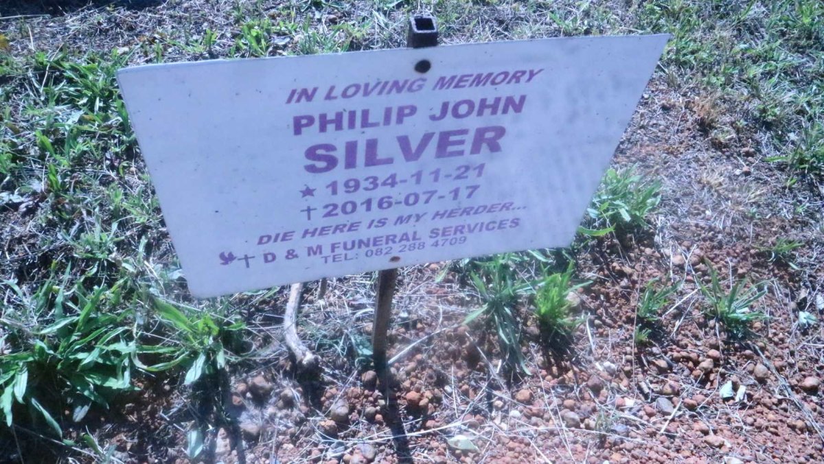 SILVER Philip John 1934-2016
