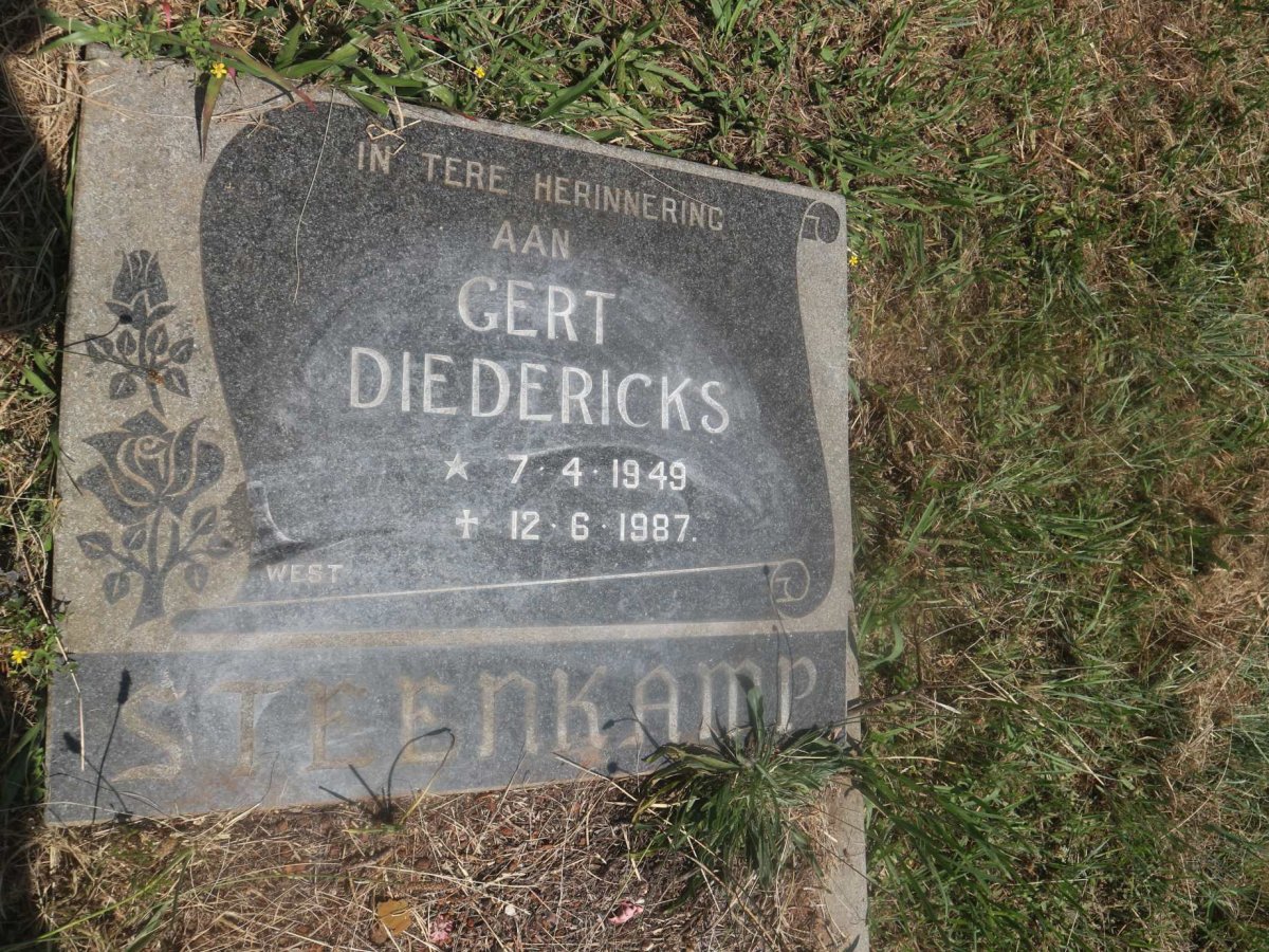 STEENKAMP Gert Diedericks 1949-1987