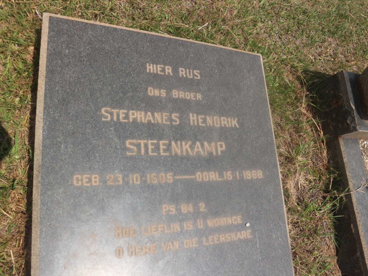 STEENKAMP Stephanus Hendrik 1905-1968