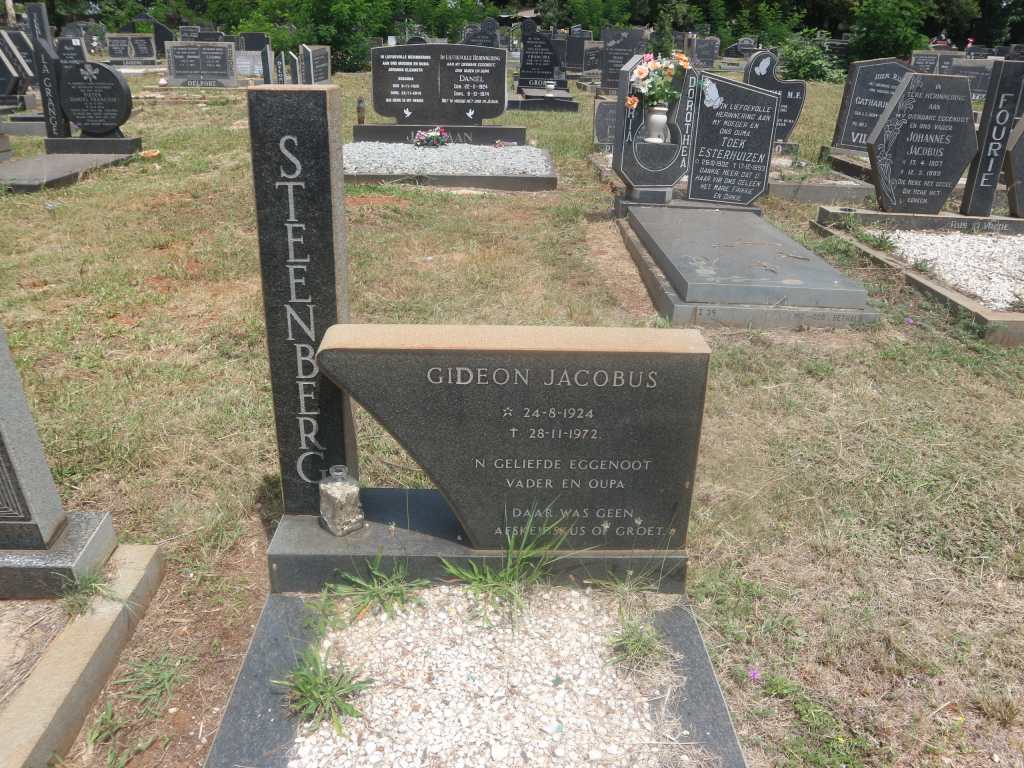 STEENBERG Gideon Jacobus 1924-1972