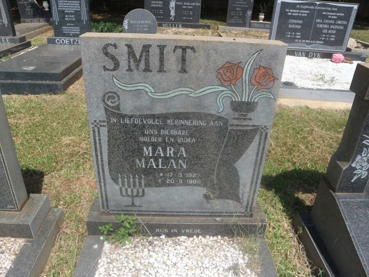SMIT Mara Malan 1927-1988