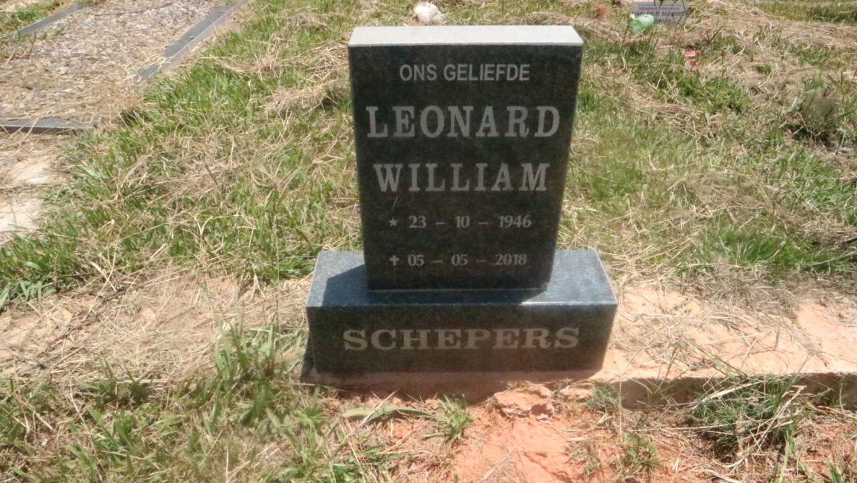 SCHEPERS Leonard William 1946-2018