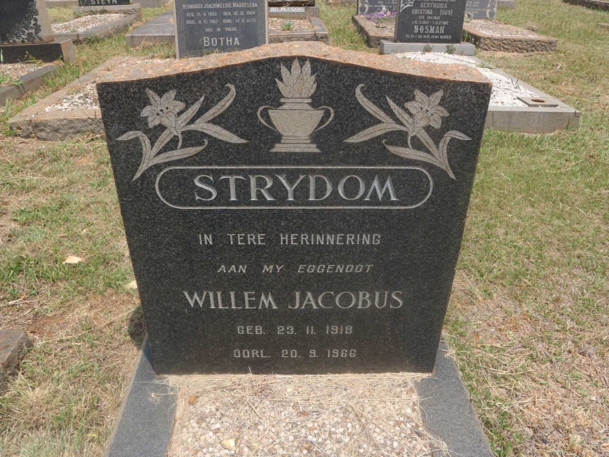 STRYDOM Willem Jacobus 1918-1966