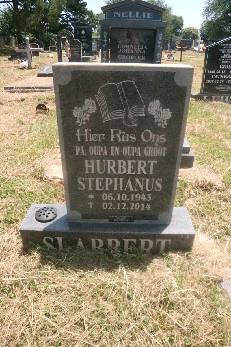 SLABBERT Hurbert Stephanus 1943-2014