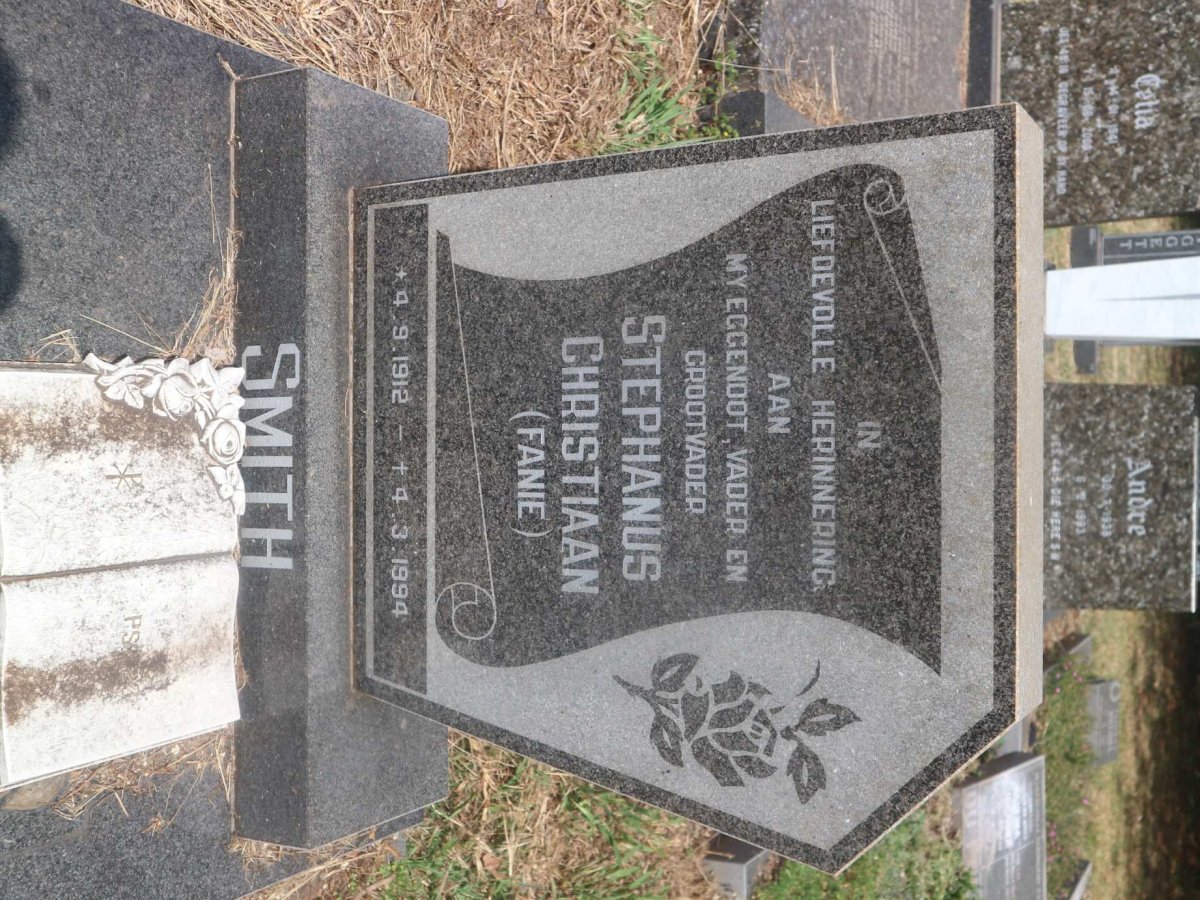 SMITH Stephanus Christiaan 1912-1994