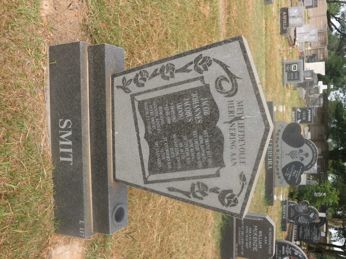 SMIT Jacob Johannes Jacobus 1962-1999