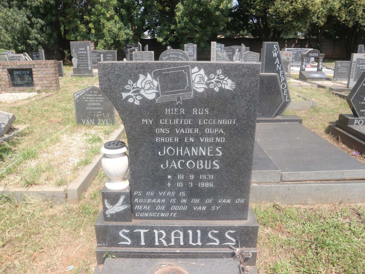 STRAUSS Johannes Jacobus 1931-1986