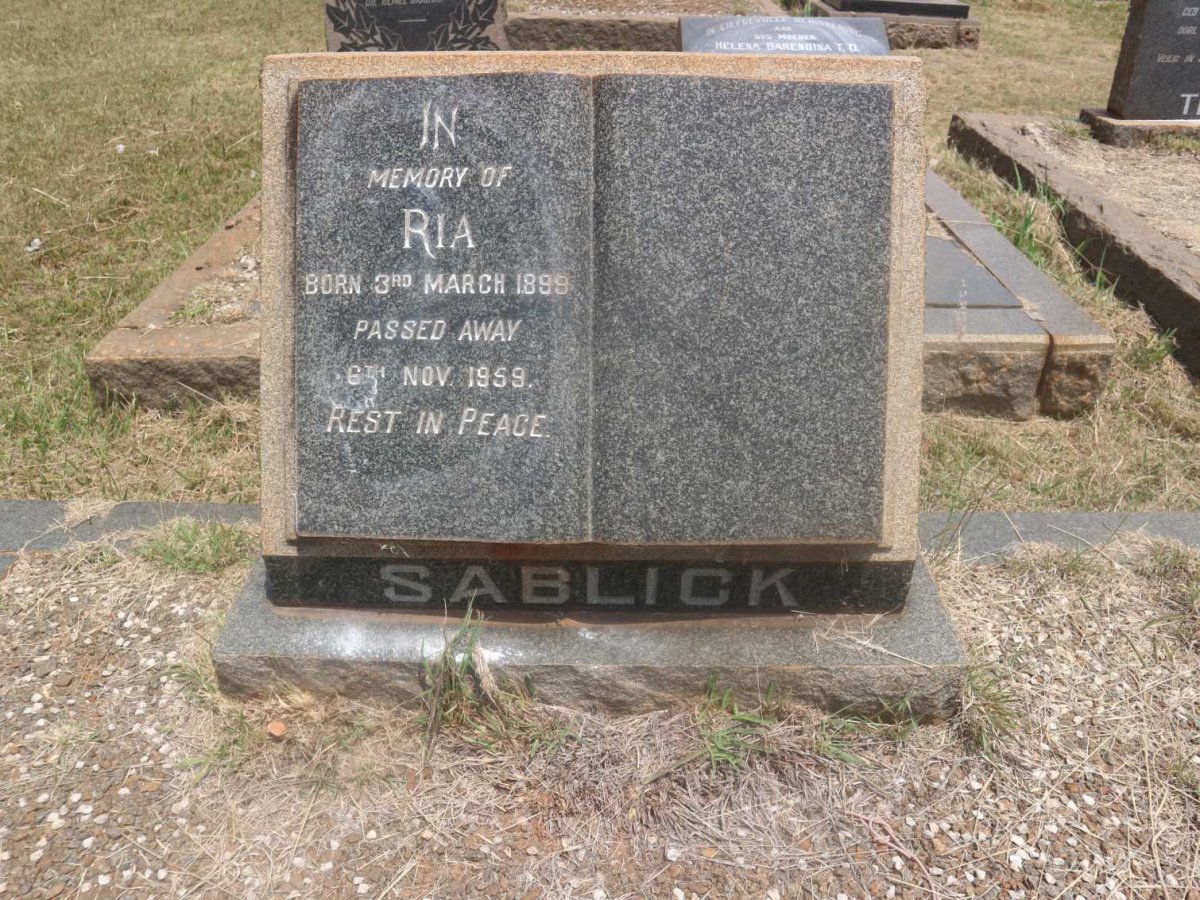 SABLICK Ria 1898-1959