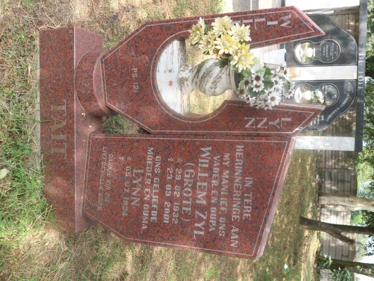 TAIT Willem Zyl 1932-2001 &amp; Lynn 1934-