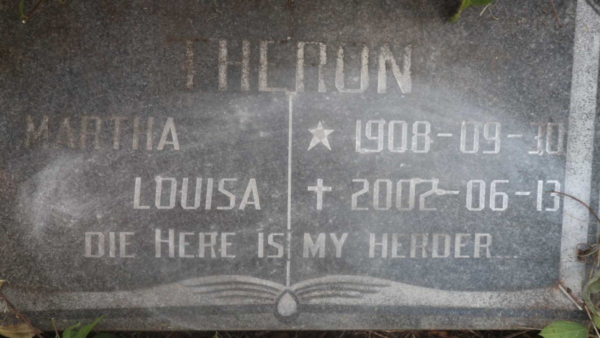 THERON Martha Louisa 1908-2002