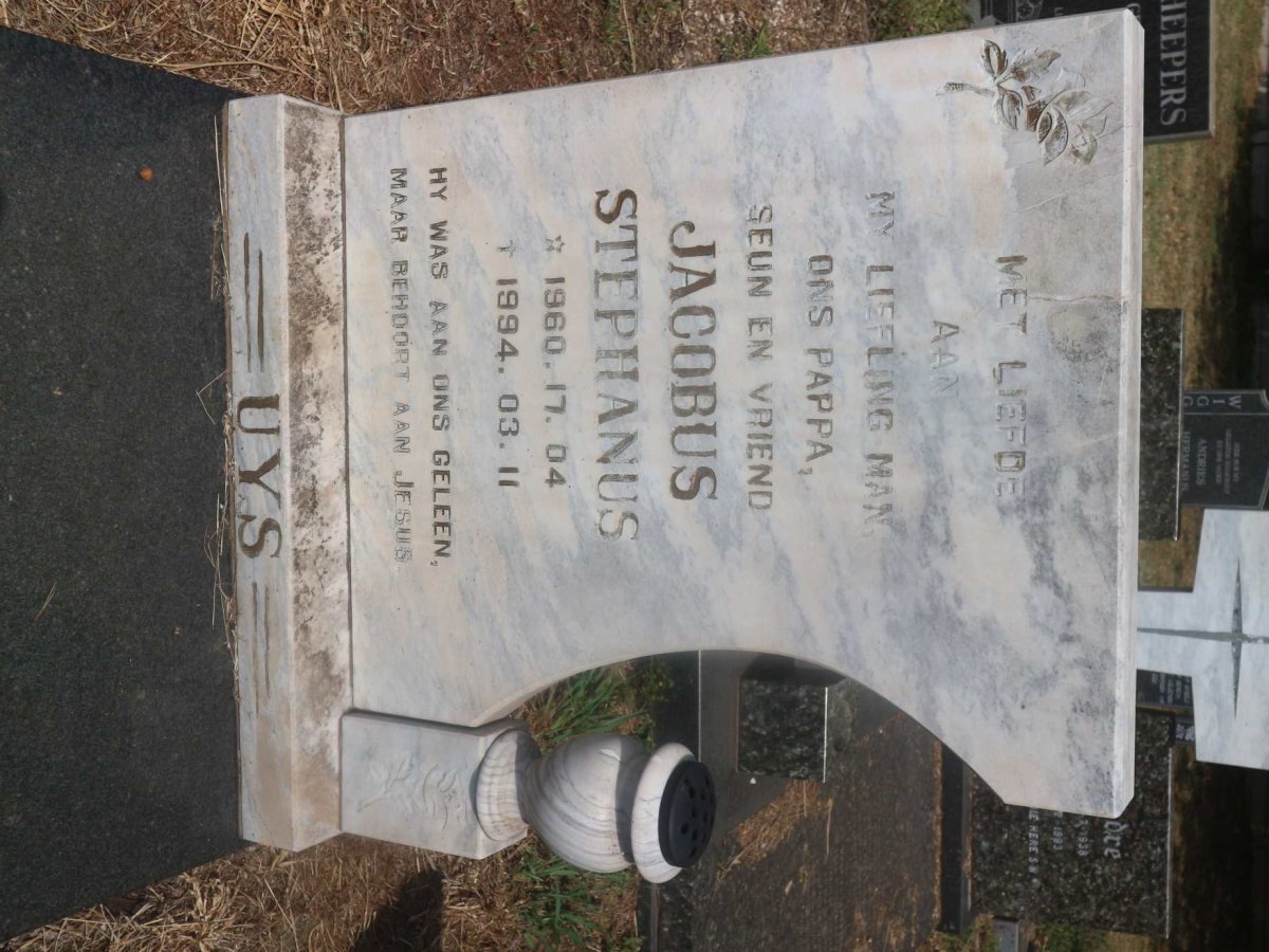 UYS Jacobus Stephanus 1960-1994