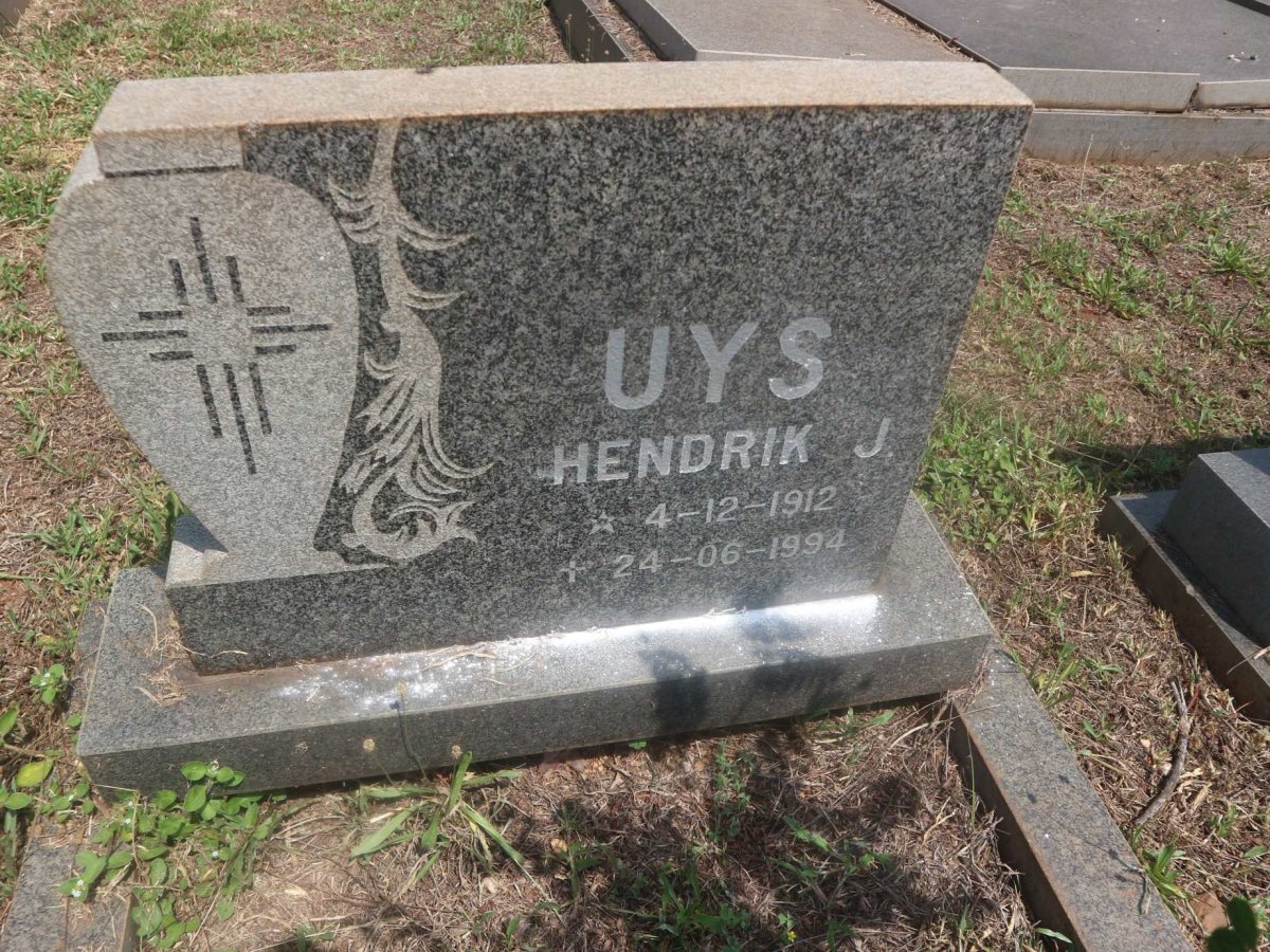 UYS Hendrik J. 1912-1994