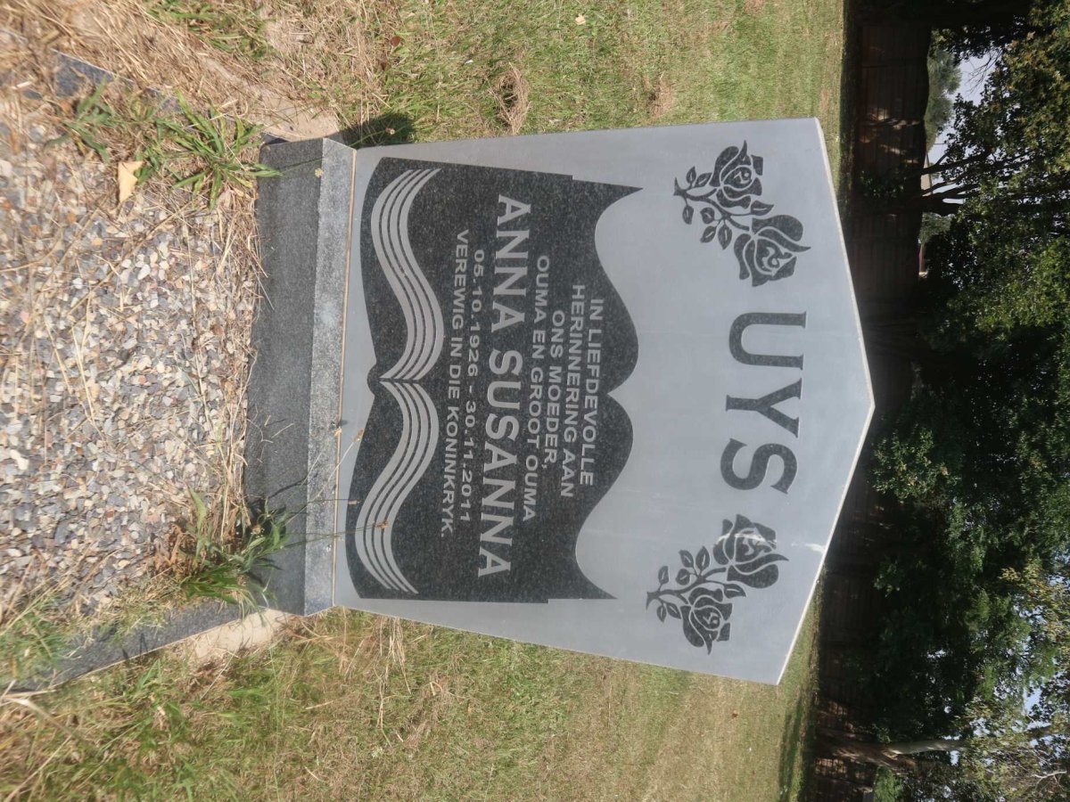 UYS Anna Susanna 1926-2011