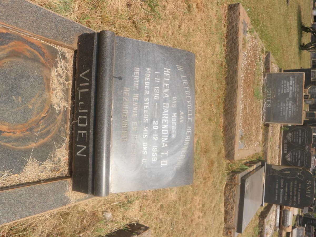 VILJOEN Helena Barendina T.D. 1910-1959