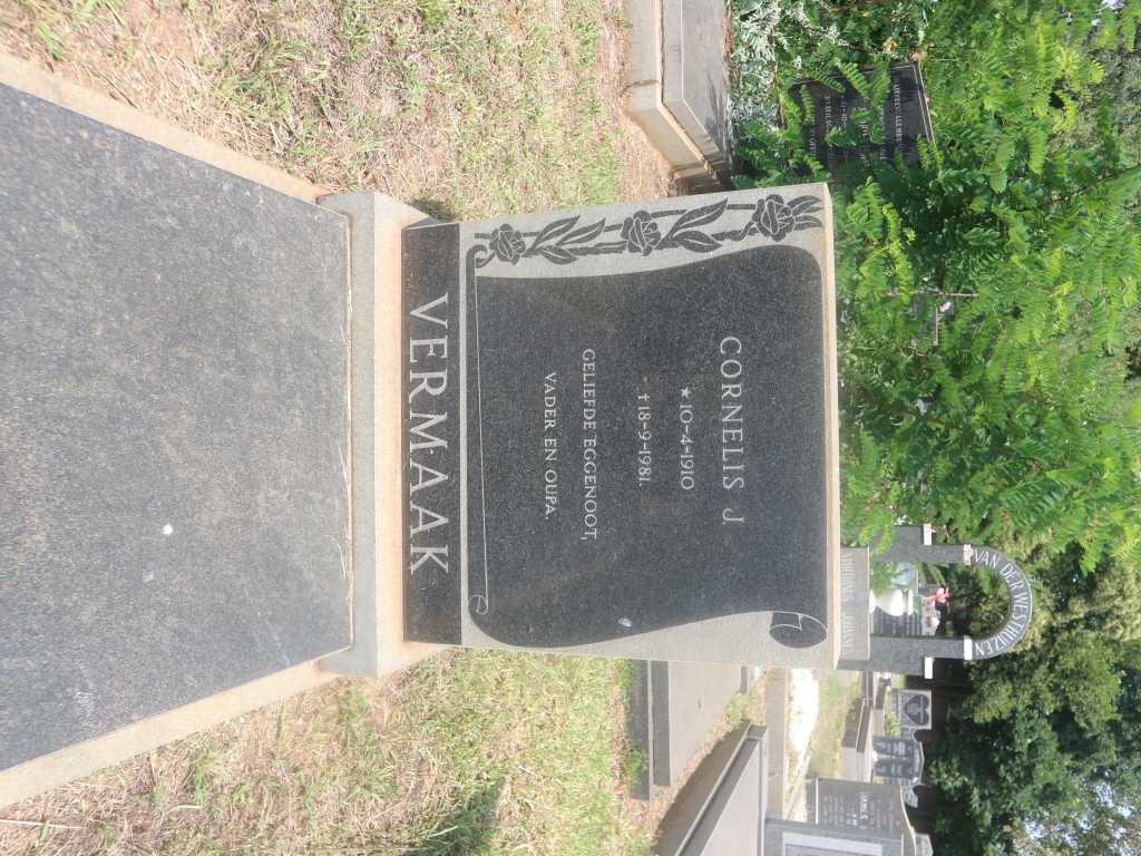 VERMAAK Cornelius J. 1910-1981
