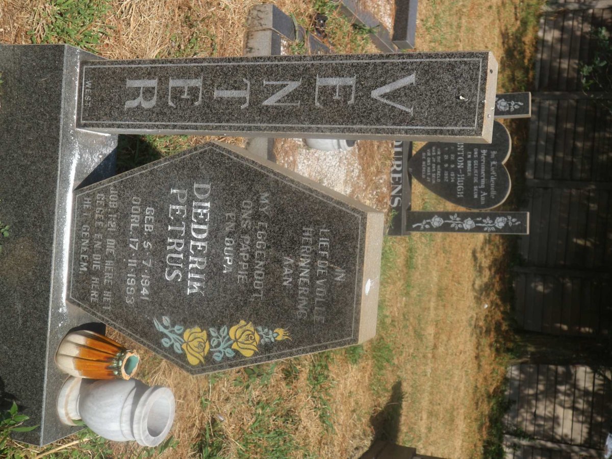 VENTER Diederik Petrus 1941-1993