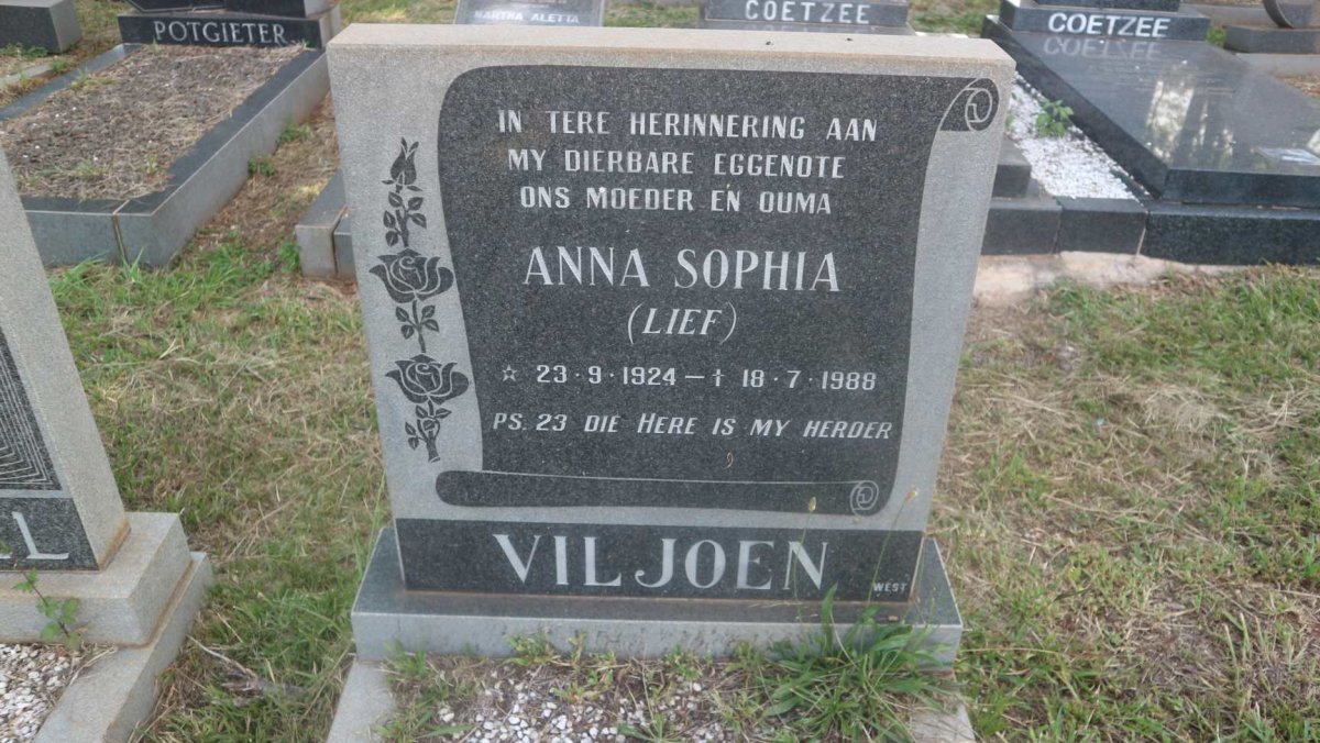 VILJOEN Anna Sophia 1924-1988