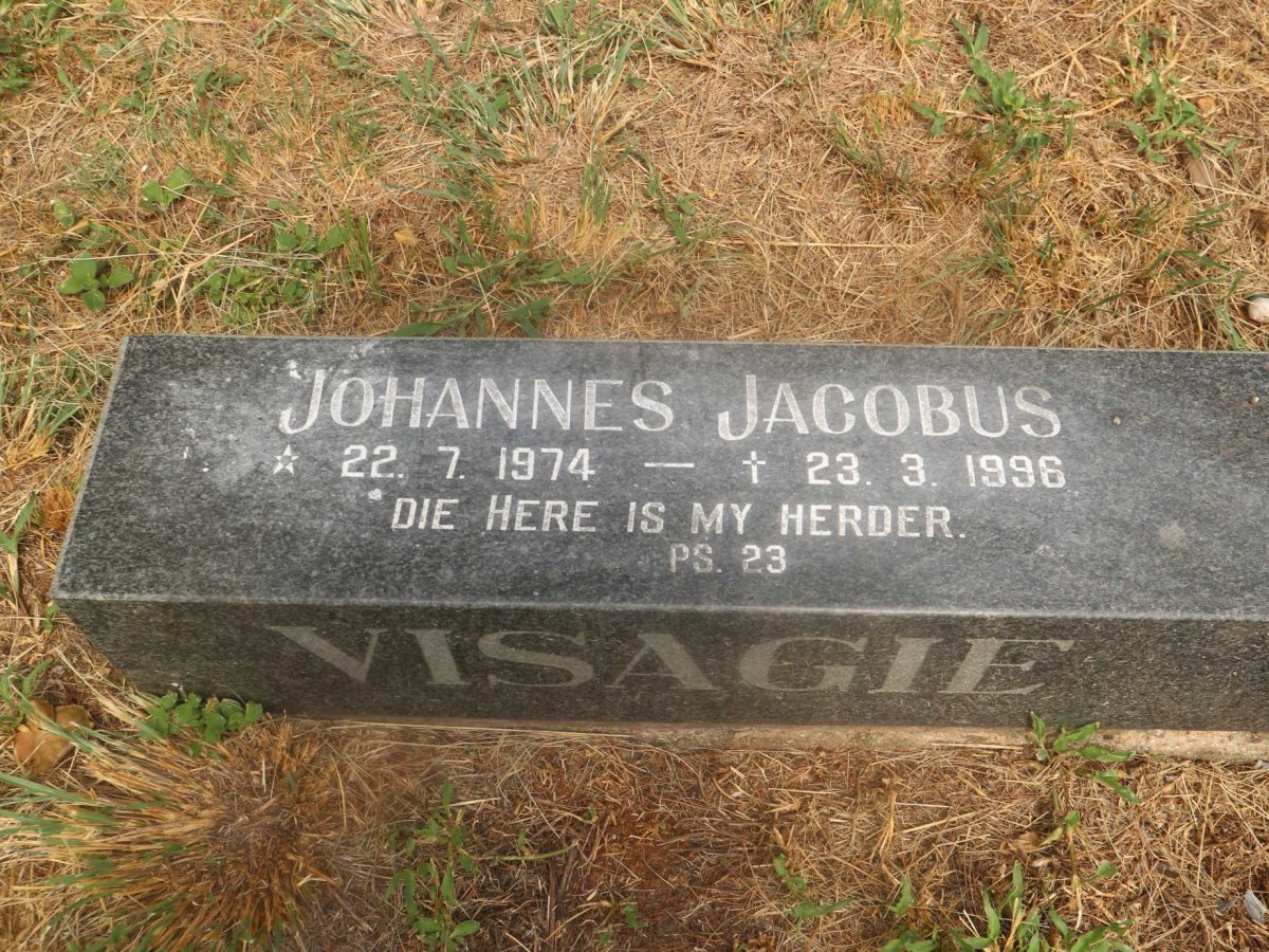 VISAGIE Johannes Jacobus 1974-1996