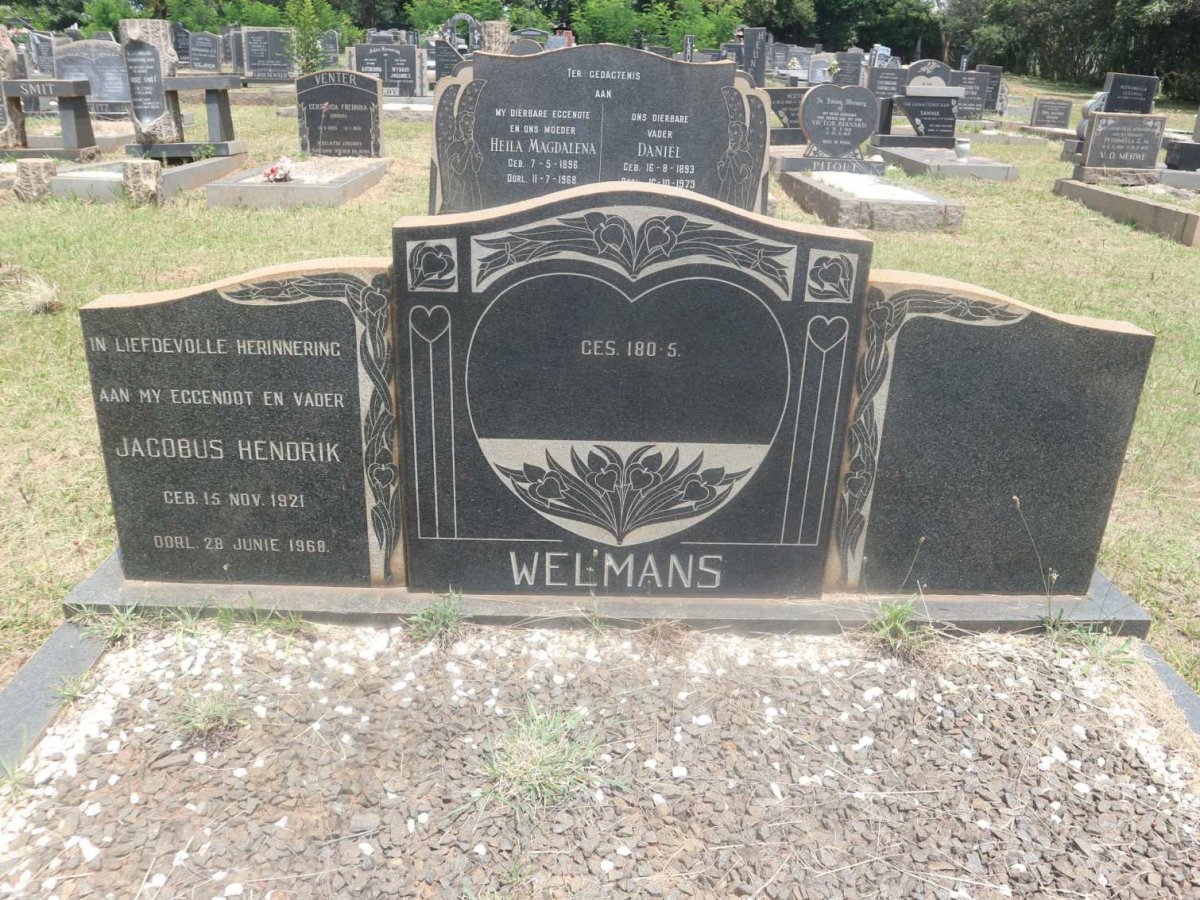 WELMANS Jacobus Hendrik 1921-1968