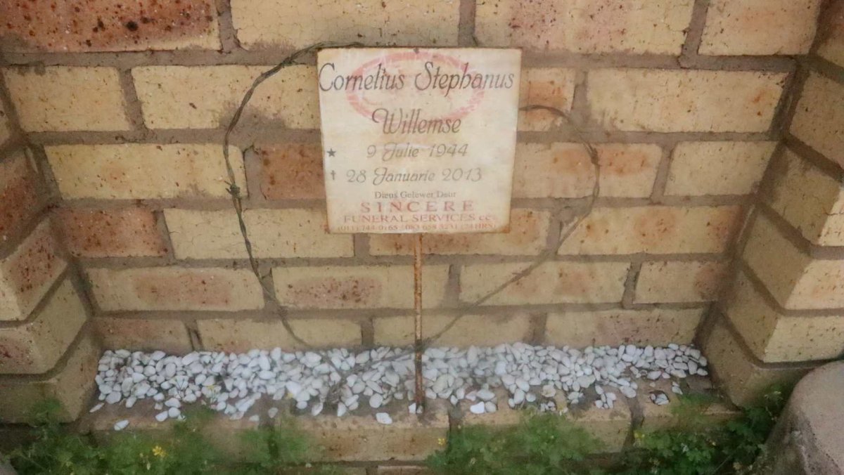 WILLEMSE Cornelius Stephanus 1944-2013
