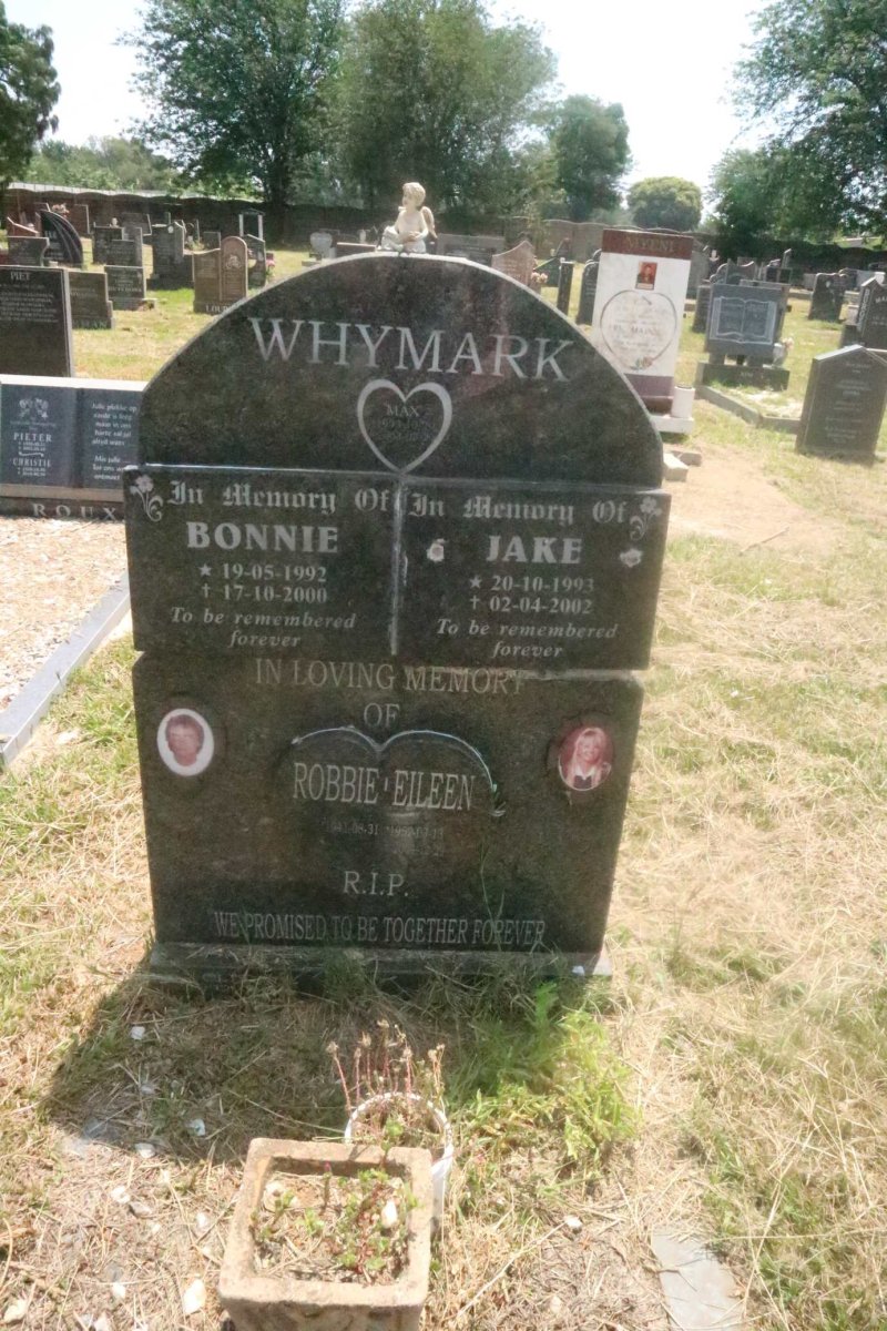 WHYMARK Robbie 1941- &amp; Eileen 1952-2004