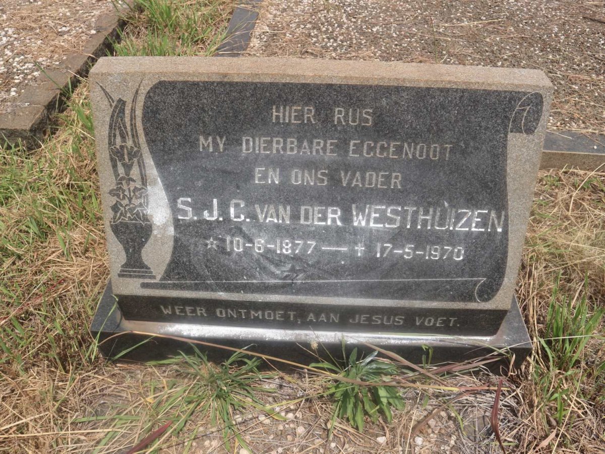 WESTHUIZEN S.J.C., van der 1877-1970