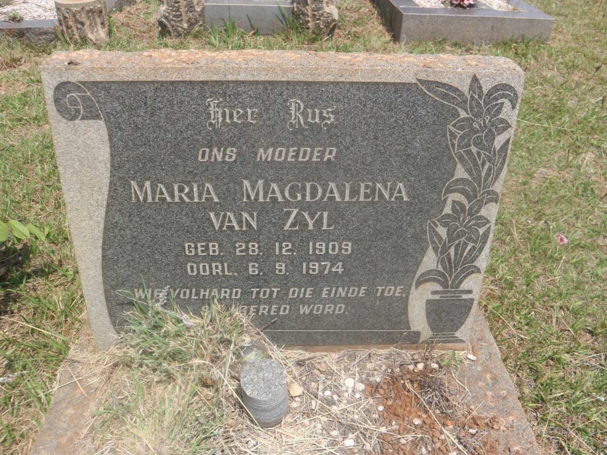 ZYL Maria Magdalena, van 1909-1974