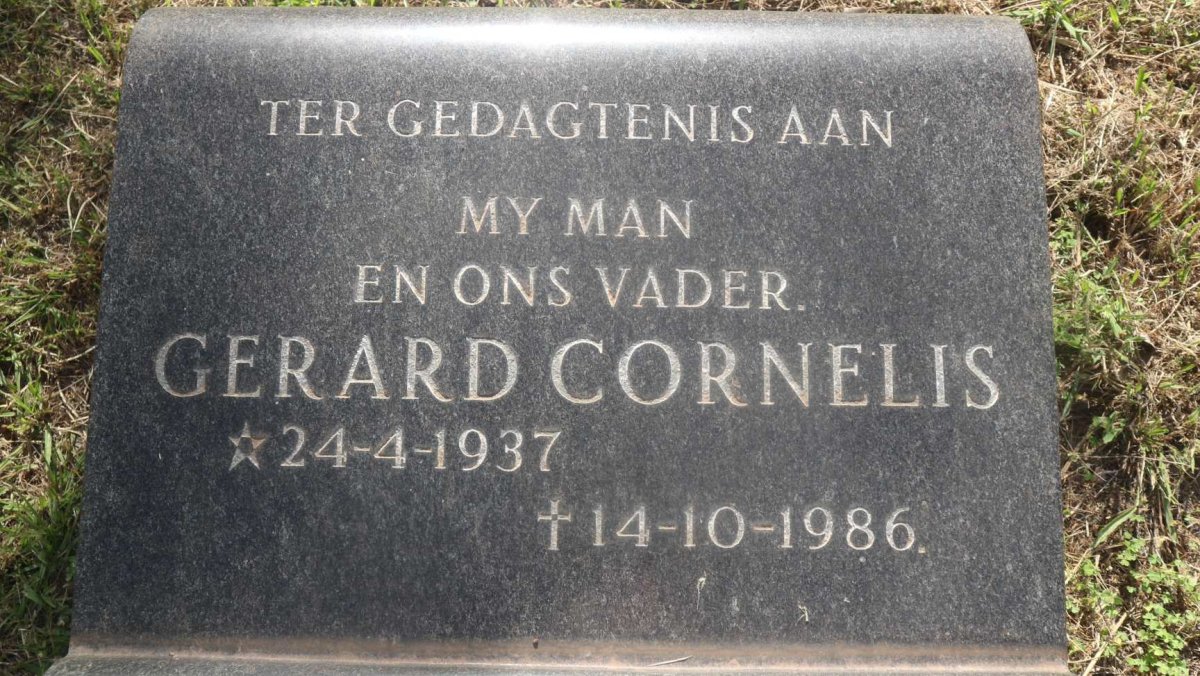 ? Gerard Cornelis 1937-1986