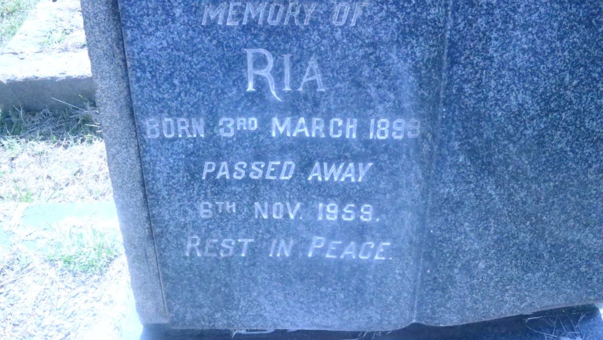 ? Ria 1899-1959