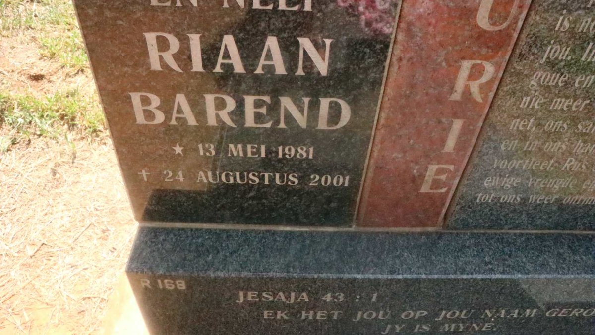 ?IE Riaan Barend 1981-2001