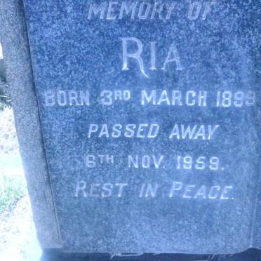 ? Ria 1899-1959