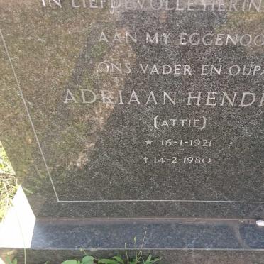 ? Adriaan Hendrik 1921-1980